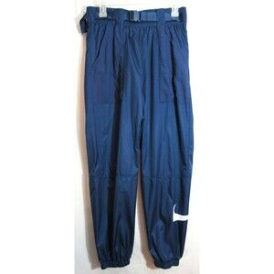 Nike Blue Green Belted Elastic Waist Loose Fit Joggers Pants Size Medium NWT